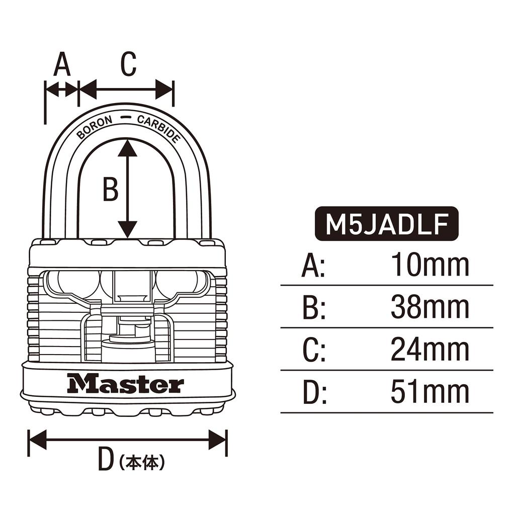 Cadenas à cylindre Magnum [Qualité professionnelle] (M5JADLF)