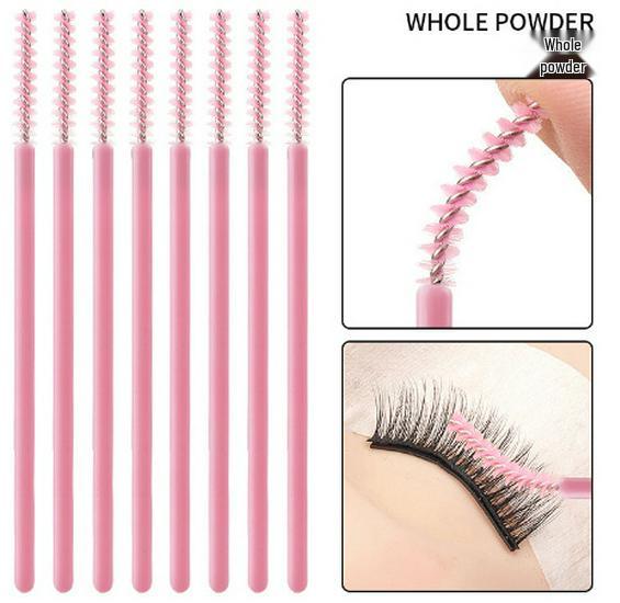 50 Eyelash & Eyebrow Fine Tip Straight Comb Brushes