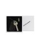 Whole Paper Dog Tag Key Necklace (Black)