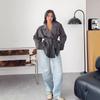 2025 cross-border European and American women's clothing Amazon V-neck long-sleeved button-down workplace casual pants trench coat fashion suit