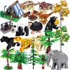 MOC Bausteine Spielzeug Modell DIY Kreative Steine Baum-Sets Bauen Garten Pflanze Wald Zusammenbauen Natürliche Stadt Straßenansicht Park Dschungel