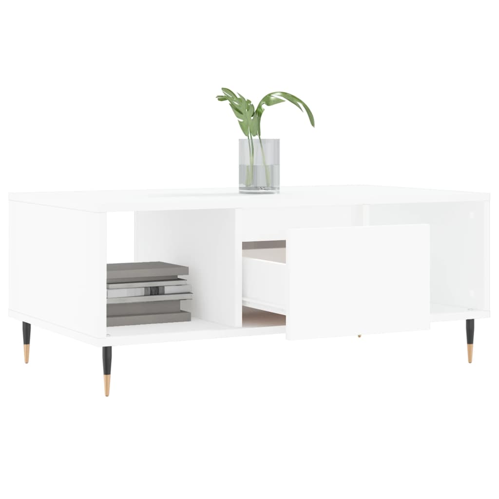 Vidaxl Tavolino da Caffè, Bianco 90X50X36,5 Cm, Materiale Derivato dal Legno