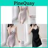 Chemise de nuit sans manches en soie glacée pour femme, été, respirante, pyjama, vêtements d'intérieur