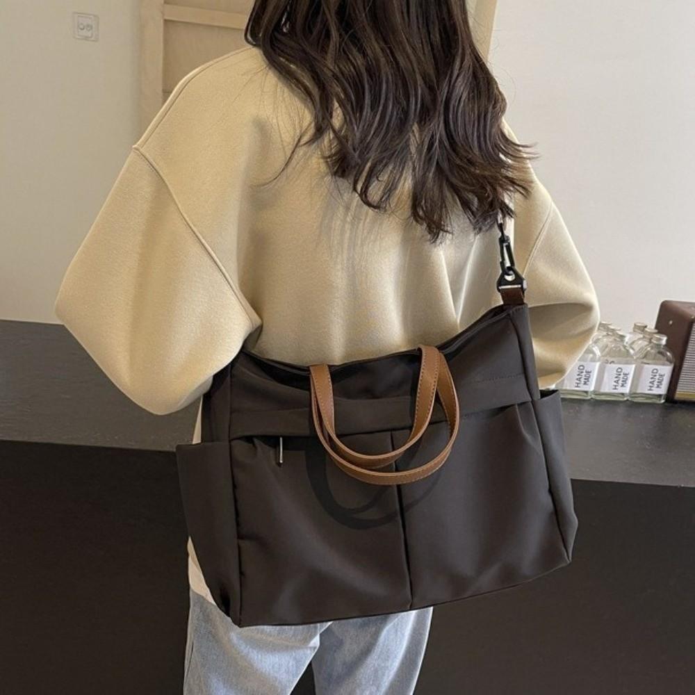 Stylish Women Shoulder Tote Bag Nylon Large Capacity Handbag Gift Commuting Handbag  Office