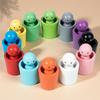 A 24pcs Wooden Sorting Cup Set in a Colorful Box, Featuring Cute Wooden Figurines for Educational Play. Enhances Observation and Hands-on Skills