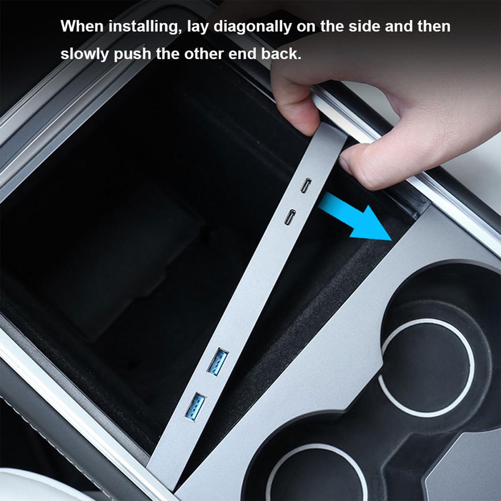 27W Quick Charger USB HUB Fit for Y Shunt HUB Intelligent Docking Station Car Adapter Powered Splitter Extension