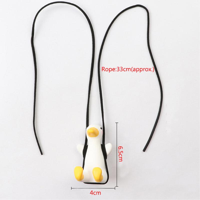 Little Duck Swing Car Pendant Decoration Cute Duck Auto Rear View Mirror Pendant