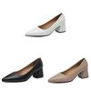 Low Cut Mary Jane High Heels With Thick Heel For Daily Office Wear