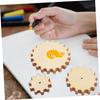 NUOBESTY Wooden Gear Craft 15 Inch Natural Wood Slices for DIY Craft Kit for Educational Craft Home Decoration Set, Pieces, 0.79-1.57 Diameter,