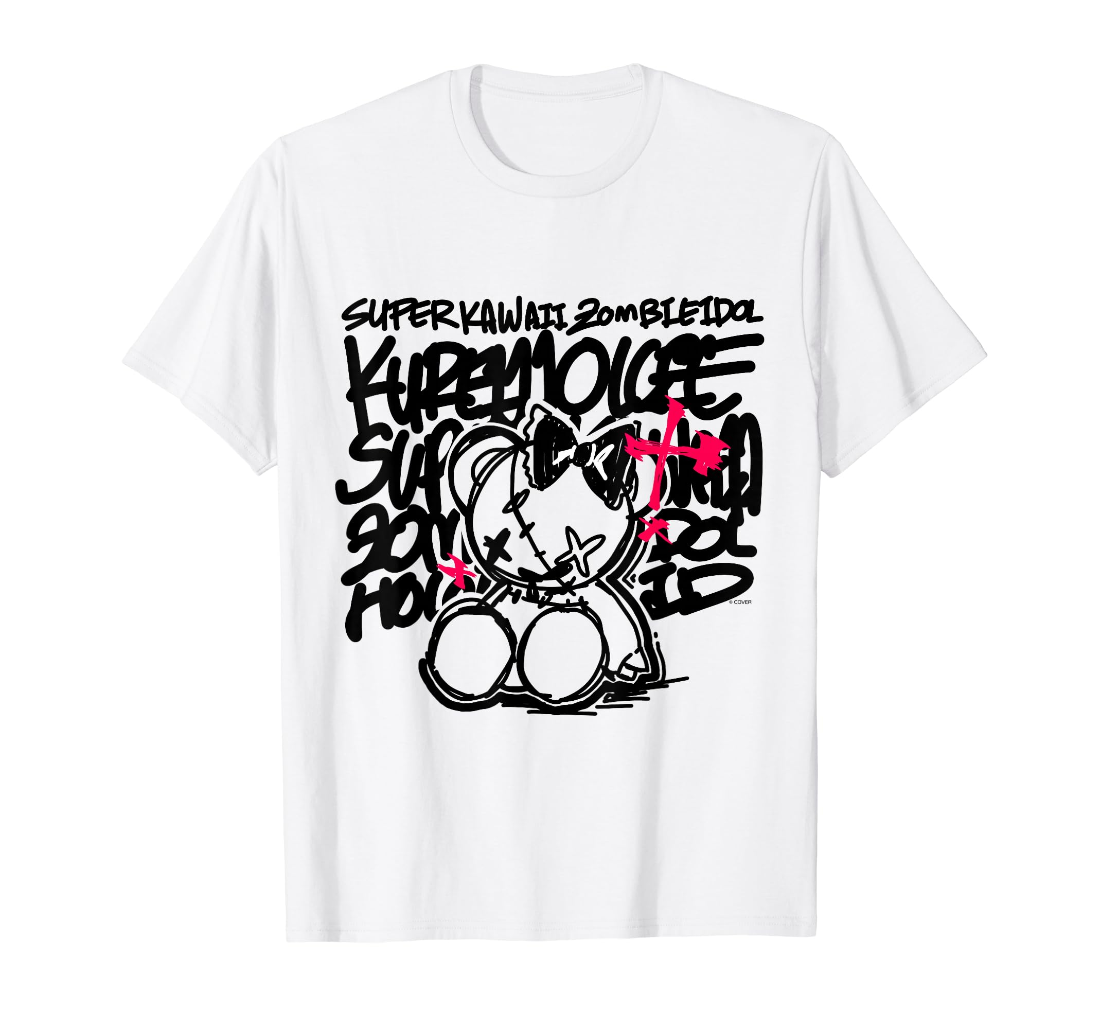 

[Crazy Ollie] SUPER KAWAII ZOMBIE IDOL White T-shirt