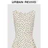 UR2026 Modern Polka Dot Pleated Sleeveless Dress