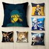 FFate Stay Night Anime GGentle SSaber Pillow Case Square DoubleSided Sofa Cushion Cover Bedroom Bedside Pillow