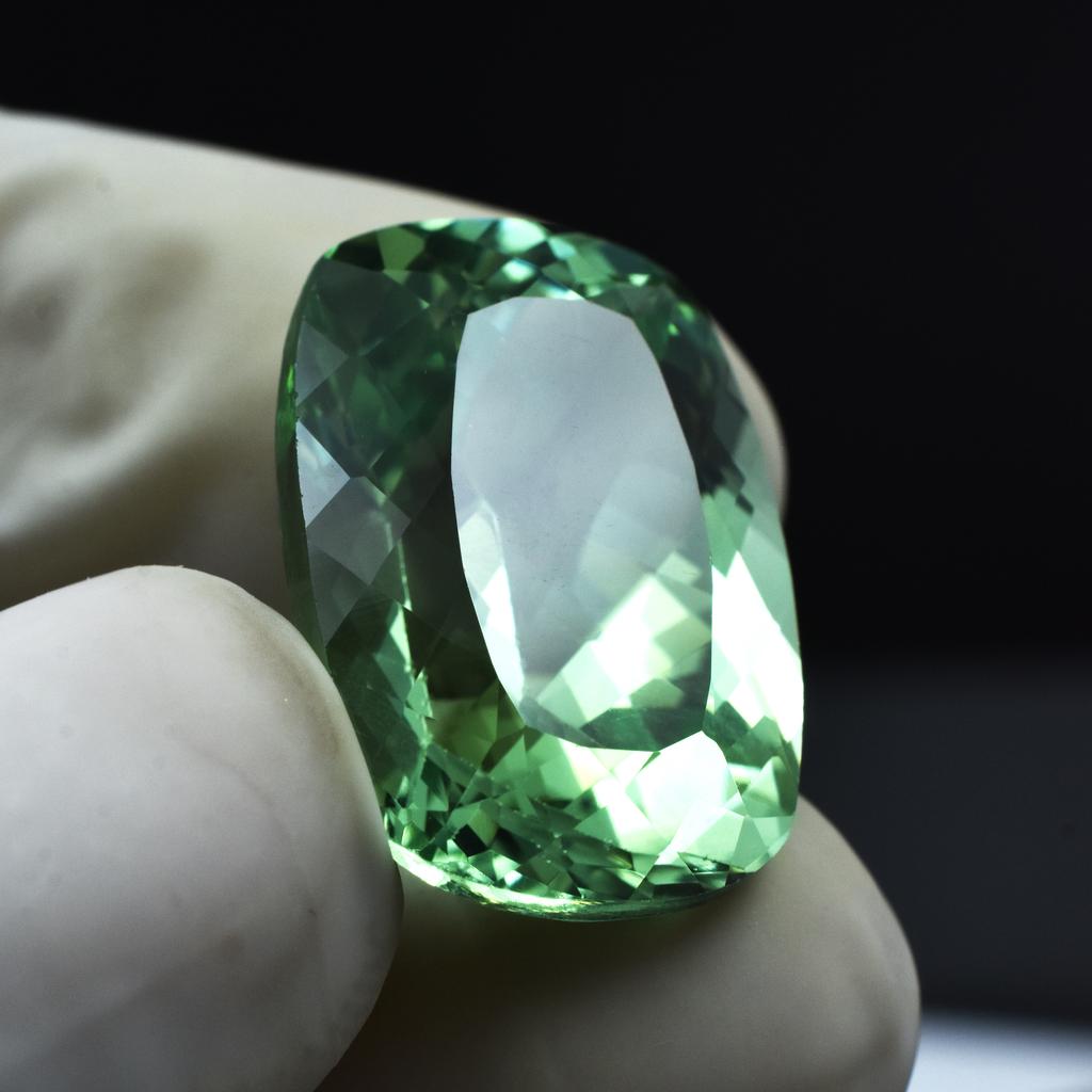 Cushion Natural Bluish Green Sapphire 26.35 Ct Beautiful Certified Gemstone