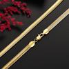 New charms 18K gold color does not fade classy 6MM snake bone Necklaces for Men Women Fashion party Jewelry Christmas gifts