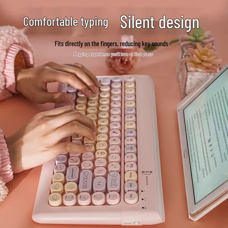 Fude K8880 Wireless Jelly Touch Silent Keyboard