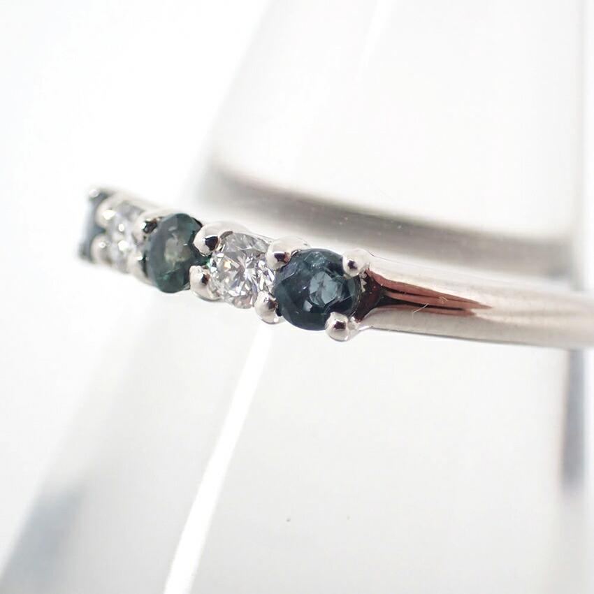 [Used] Pt900 Alexandrite/Diamond Ring / Size 10 / j52-3