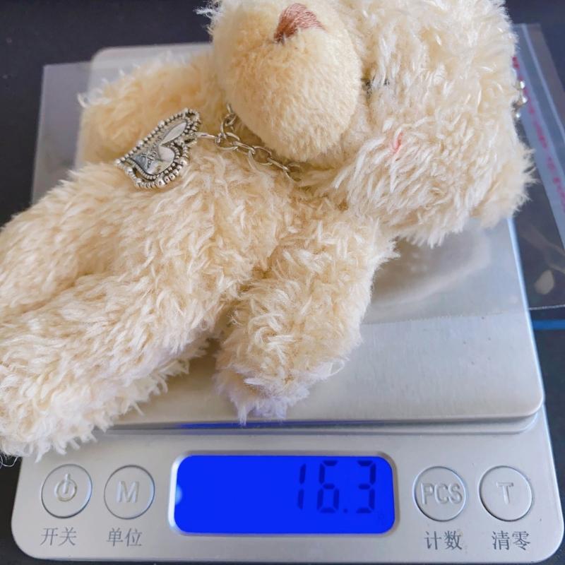Mini Cute Plush Bear Keychain Pendant Lovely Plush Stuffed Animals Keyring Charm for Purse Bag Backpack Handbag