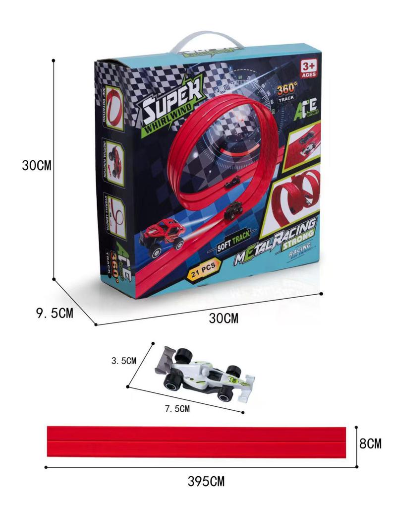 Hot Selling DIY Track Racing Toy for Boys - Cool Inertial Assembly Set for Kids