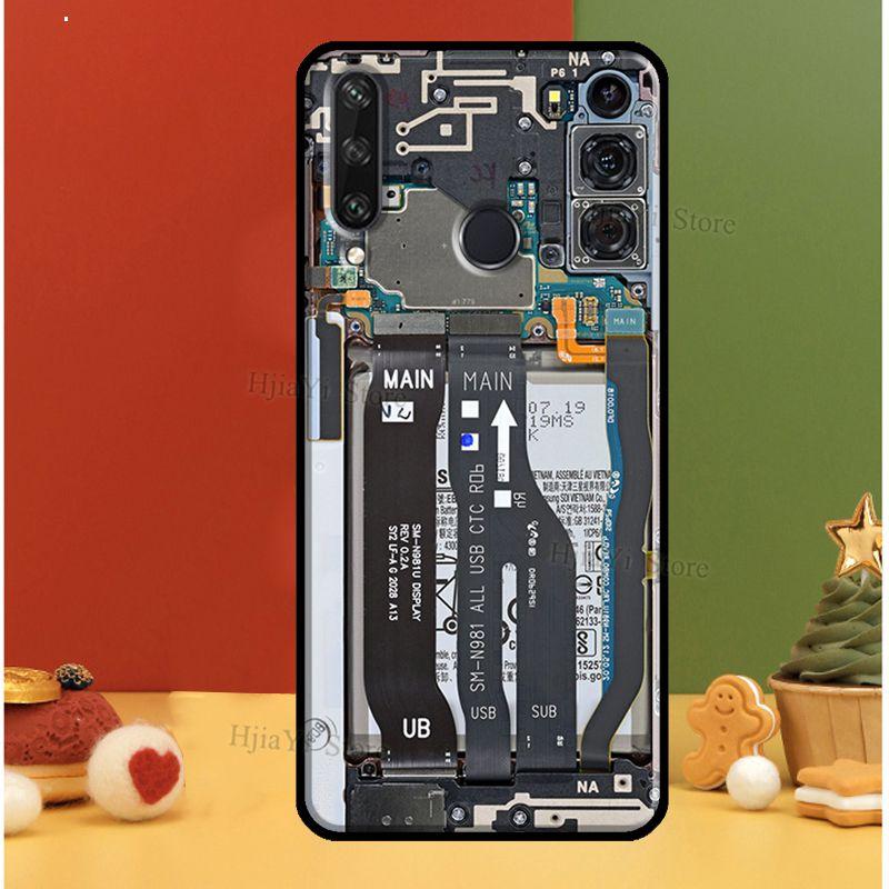 Motherboard Circuit Board For Huawei Y5P Y6P Y7A 2020 Y3 II Y5 Y6 Y9 Y7 Prime 2018 2017 2019 Nova 3i 5T Phone Case