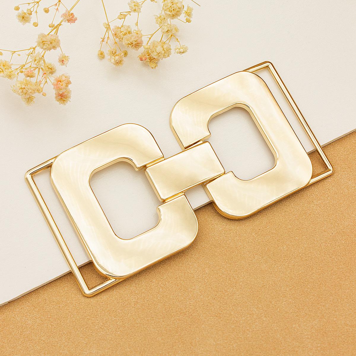 

Alloy Metal Connector Decorative Waist Buckle золотой