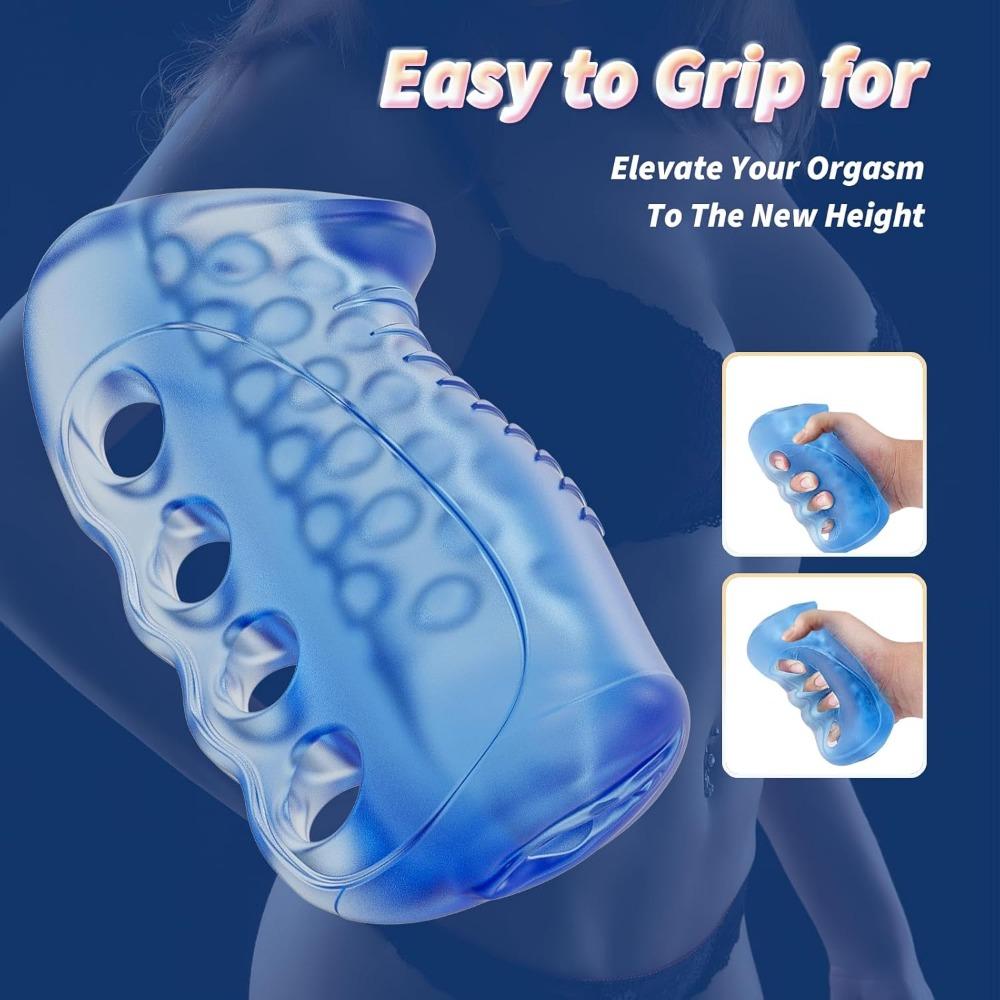 Open Penis Sleeve with Vaginal Texture for Male Blowjob Toys Penis Trainer Male Masturbator Male