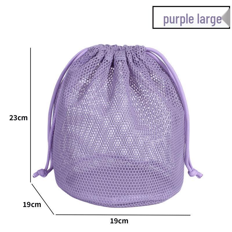 Portable Transparent Mesh Makeup Bag & Travel Toiletry Organizer