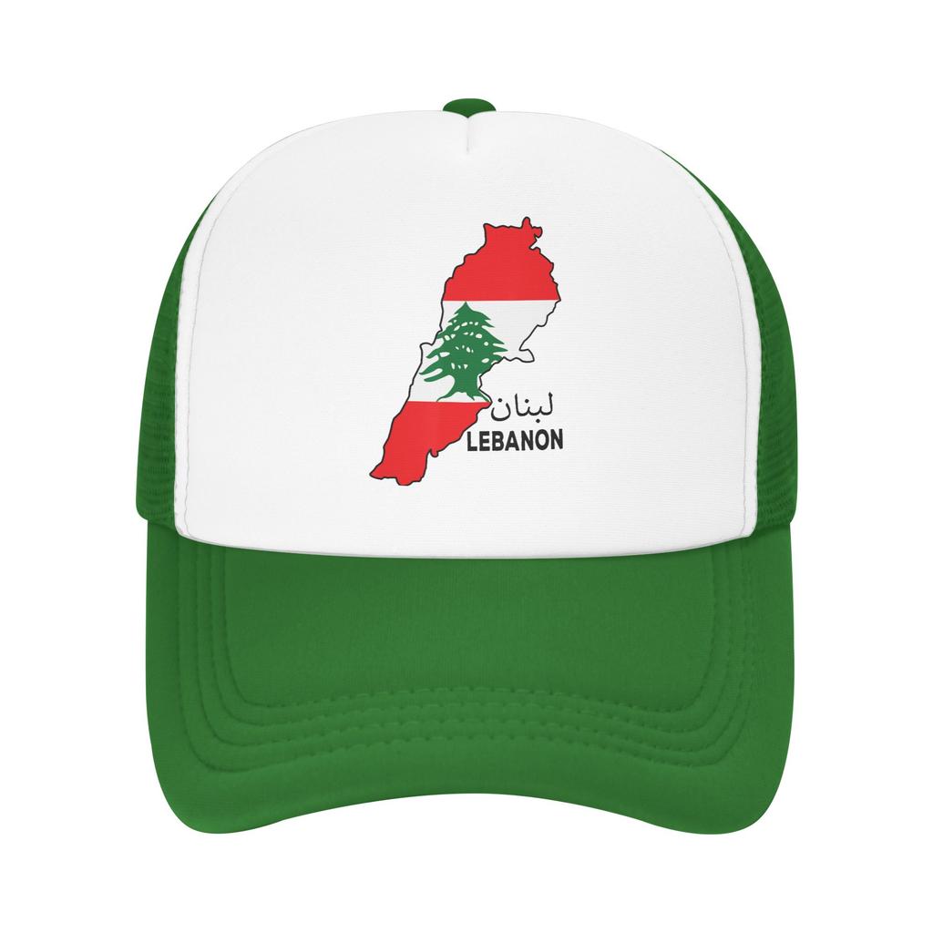 Lebanon Flag Map Beirut Cedar Tree Lebanese Mesh Baseball Caps Adult Fashion Sun Caps Dad Hat Adjustable Summer Trucker Hats