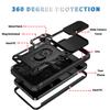 For Samsung Galaxy S25 Case TPU+PC Slide Camshield Kickstand Phone Cover