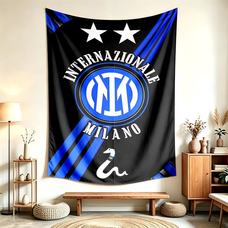 FC Internazionale Milano (23) Wandteppich Geeignet Für Die Dekoration Von Häusern Wohnheimen Und Schlafzimmern Weich Anzufassen Und Ein Perfektes Geschenk Für Freunde Und Familie