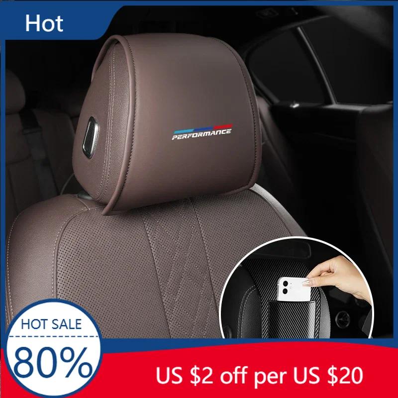 Nový potah opěrky hlavy autosedačky Ochrana proti špinění Polštářek na krk Příslušenství Pro BMW E46 E90 E60 F10 E39 F30 E30 G30 E53 F31 G2