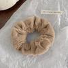Korean Retro Folded Chiffon Scrunchies for Women, Sweet Temperament Oversize Hair Tie