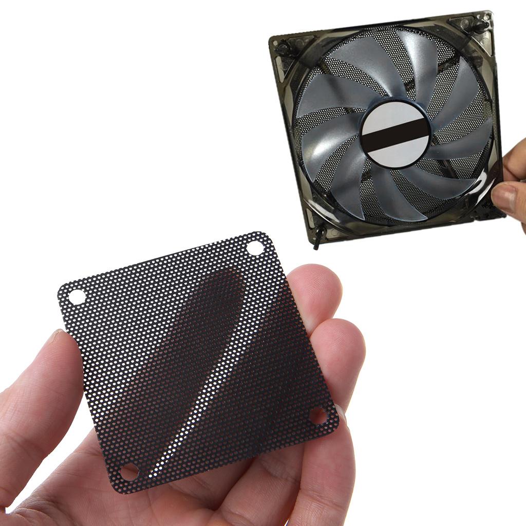 5PCS/lot 60mm PC Fan Dust Filter Dustproof for Case Computer Mesh Cuttable Black
