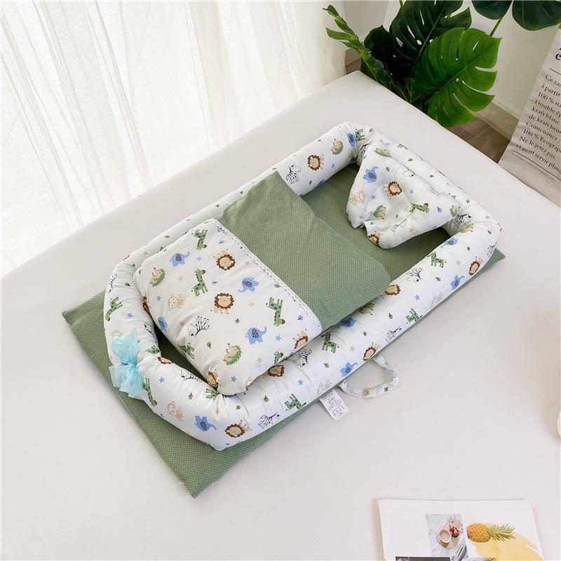 Portable Bionic Baby Crib: Removable, Washable, and Isolated Sleeping Bed for Newborns