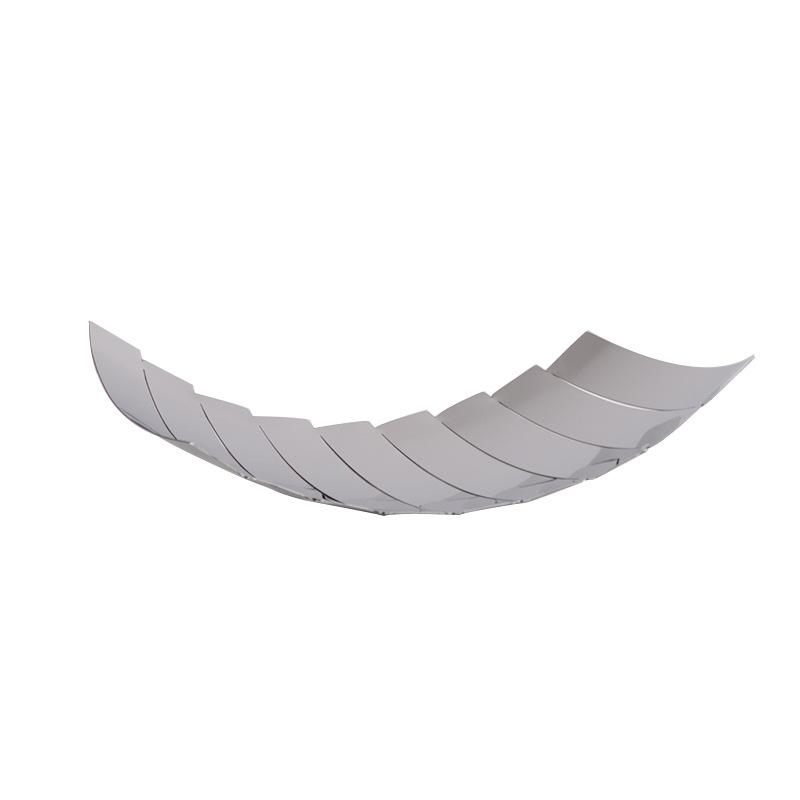 Simple Modern Light Luxury Metal Stainless Steel Fruit Plate Soft Decoration Sample Room Tray Storage Tray Ornaments