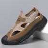 Baotou Sandals Men's Summer Hollow Mesh Hole Shoes Outdoor Non-slip Lightweight Sports Casual Beach Shoes