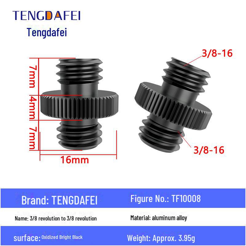 Adaptor cu șurub pentru trepied de cameră de la 1/4 la 3/8: Conversie M4, M5, M68, M10 pentru suport Hot Shoe sau stativ de lumină