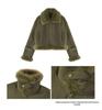 Women's 2025 Spring Shearling Suede Short Motorcycle Jacket - Slimming Korean Style
