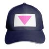 Pink triangle Baseball Cap Winter hat Unisexs big size hat Golf Cap Sunscreen Womens Unisexs