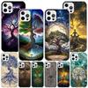 Tree of Life Space Phnoe Case for Iphone 17 Air 16 16E 11 12 13 Mini 14 Plus 15 Pro Max 7 8 + SE 2020 Phone Cover Coque