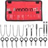 20Pcs Radio Removal Tool Kit,Universal Stereo CD Player Removal Key Kit For Most Car And Truck O-050