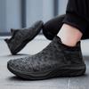 New casual mesh shoes fly-woven large-size men's and women's casual shoes lightweight soft-soled couple's sports shoes socks shoes