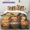 One Piece Pattern Bedding Quilt Set Quilt Cover Pillowcase Home Birthday Gift(1 * Duvet Cover + 2 * Pillowcase, Without Core)