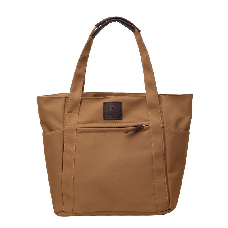 

Модная сумка большой вместимости 2025 весна новая универсальная на плечо, подмышку, сумка-тоут для макияжа коричневый