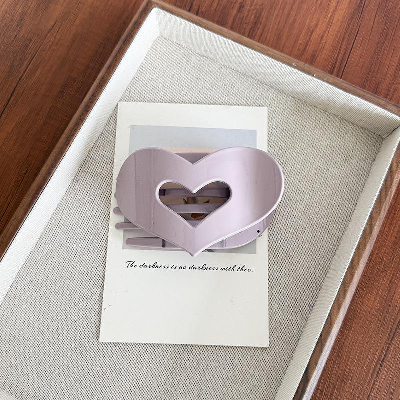 

Sweet Heart Flat Claw Clip: 2025 Women s Abalone Hair Accessory for Updos and Ponytails