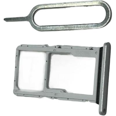OEM SIM Card Tray SD Card Tray Holder Slot+pin Compatible with Samsung Galaxy Tab A9+ 5G SM-X210 SM-X215 SM-X216 Parts Silver