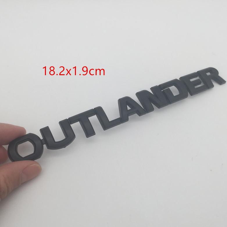 1pcs for Mitsubishi LANCER L200 EVOLUTION PAJERO OUTLANDER car Letter Emblem Rear tail trunk Decals badge sticker Decal styling