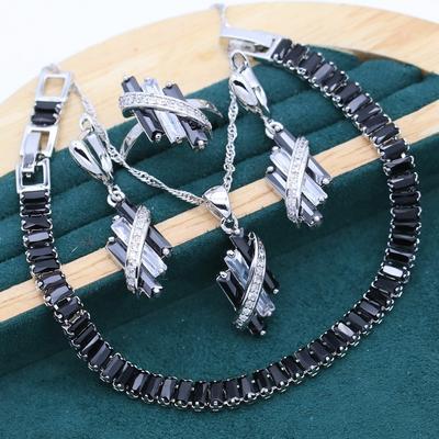 Ring Necklace Earring Bracelet Set
