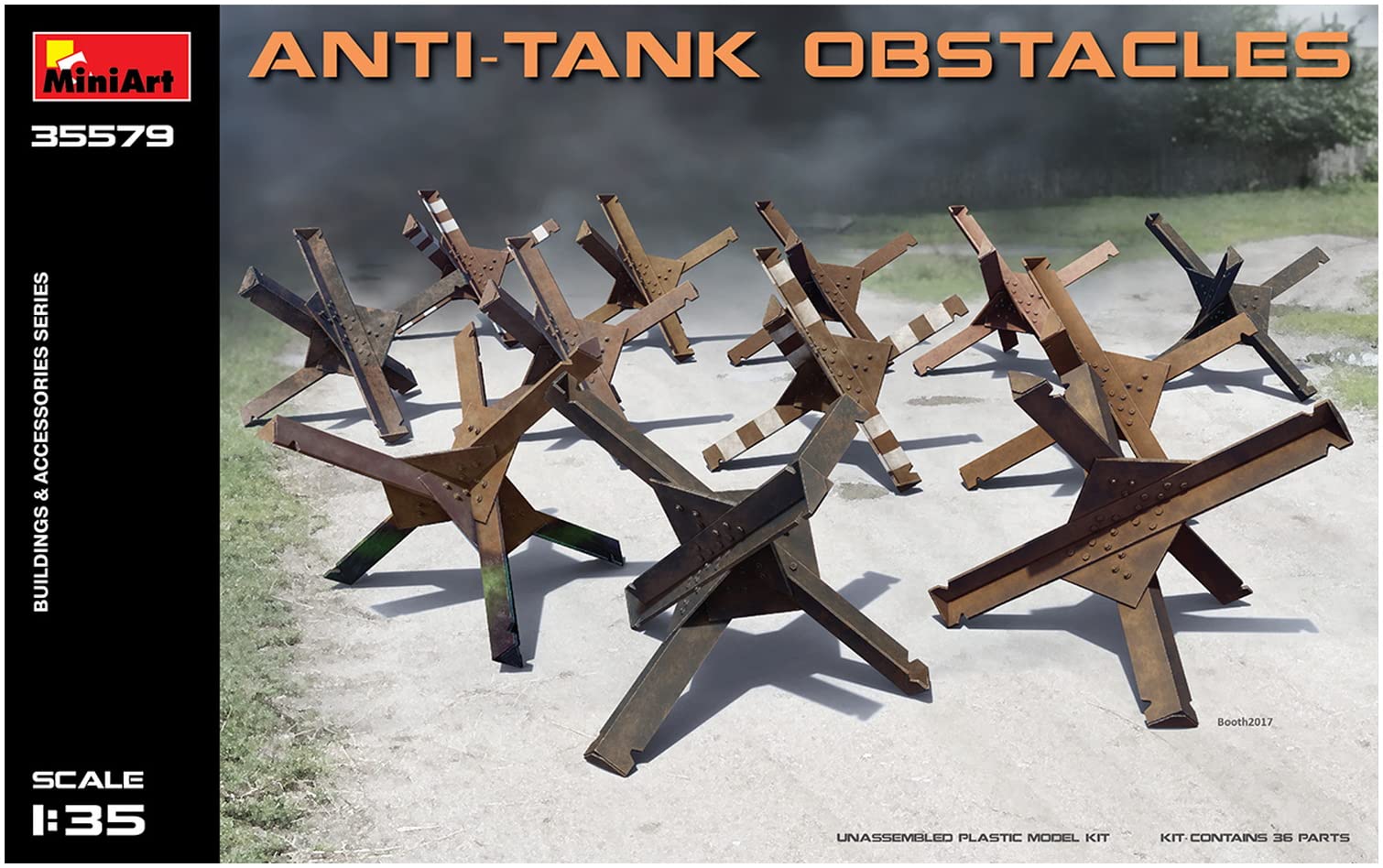 

Miniart Obstacle Set Plastic Model MA35579 1/35 Anti-Tank