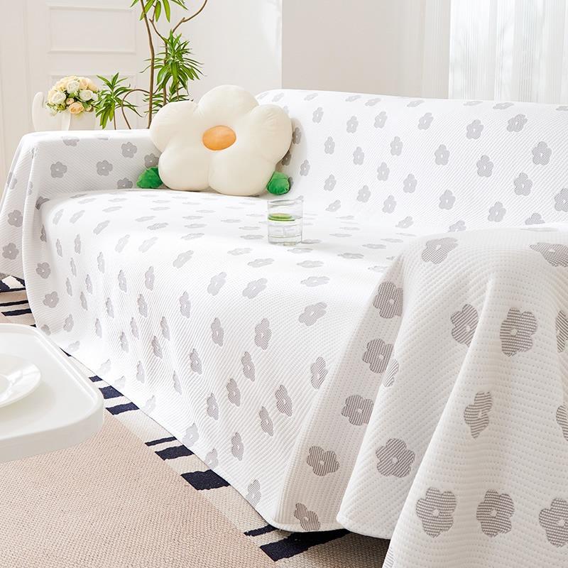 Summer Sofa Cover Cloth Ice Silk Cool Simple Modern Summer Sofa Slipcover Cool Pad Living Room Backrest Sofa Cover Towel