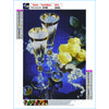5D Diy Diamond Painting Beautiful Wine Glass Cross Stitch Set Full Diamond Embroidery Mosaic Art Picture of Rhinestones Decor Gift